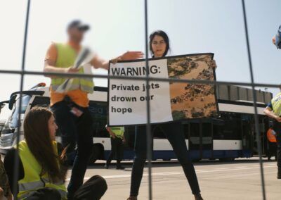 Ban Private Jets – Warning label