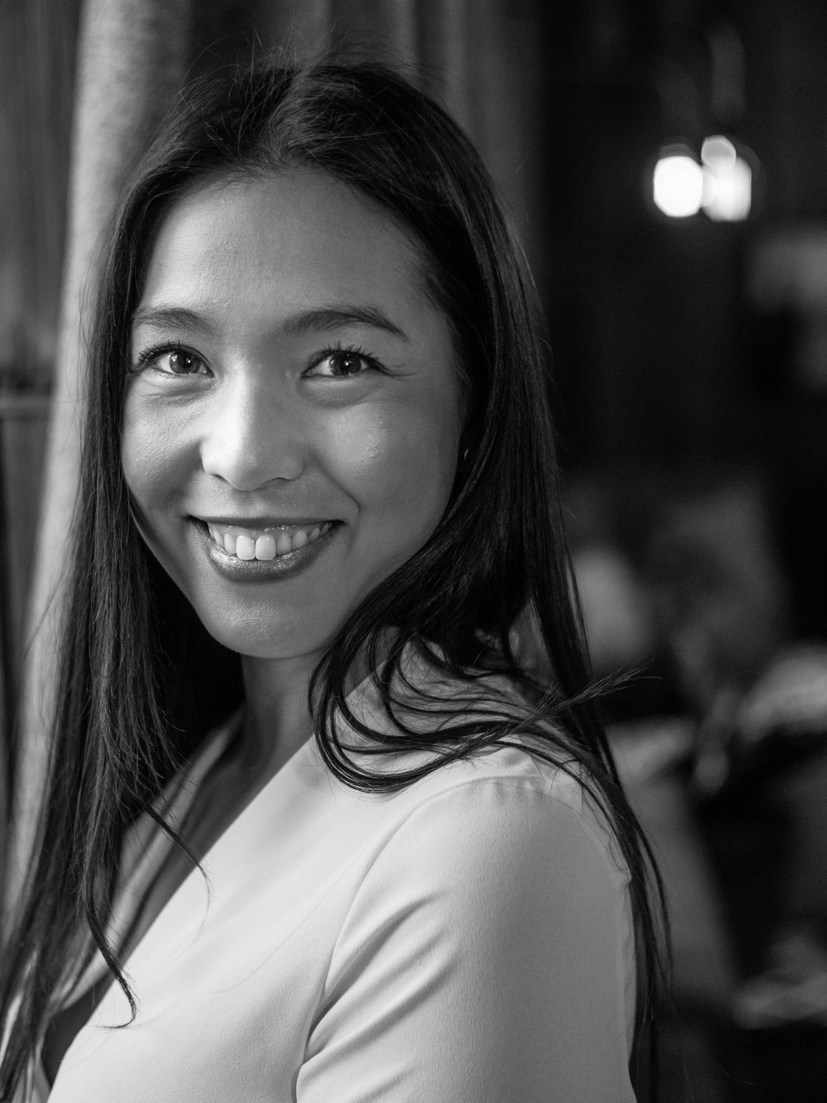 Portrait professionnel en noir et blanc